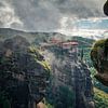 Le monastère des Météores de Varlaam en Grèce. sur Ron van der Stappen