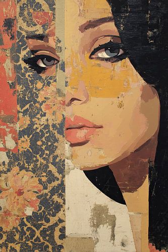 Femme avec yeux | Femme et motif