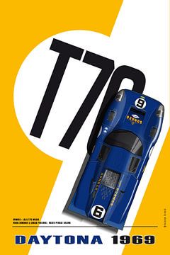 Lola T70 Sunoco, Daytona 1969 van Theodor Decker