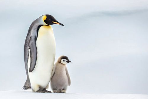 Kaiserpinguin Familie