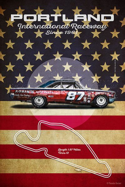 Portland Internationale Raceway van Theodor Decker