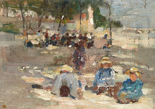 Picknick in het park, Max Liebermann