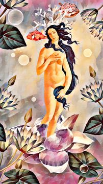 Zeemeermin Venus van Abstrakt Art