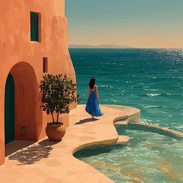 Cala et la mer sur Yaya's