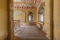 Cage d'escalier d'une villa abandonnée