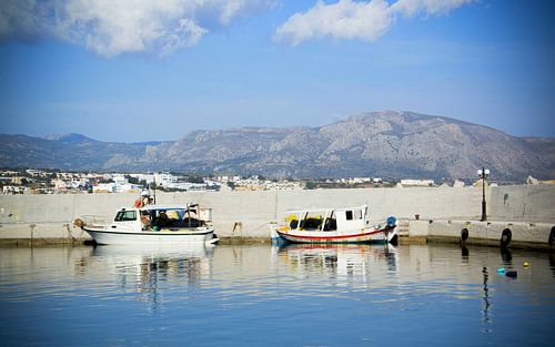 Port to the south of Crete, Greece