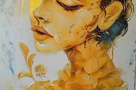 absurd modern abstract portrait woman