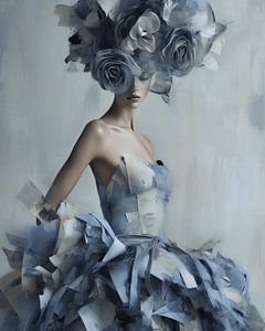 Die Dame in Blau