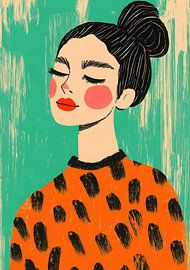 Orange jumper & Turquoise vibe by Niklas Maximilian