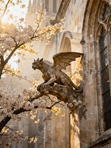 Gardien dans la lumière du printemps