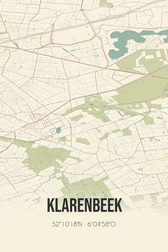 Vieille carte de Klarenbeek (Gelderland) sur Rezona