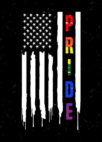 American Pride - LGBTQ Flag Rainbow Solidarity Wall Decoration