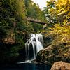 Chute d'eau dans les gorges de Vintgar Slovénie sur Marion Stoffels