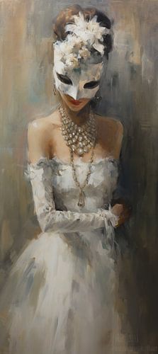 Beige Maske Malerei