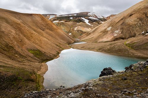 Meertje in Landmannalaugar in IJsland