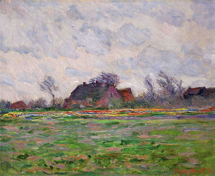 Claude Monet,Tulpenveld bij Leiden van finemasterpiece