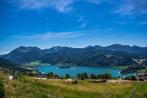 BAVARIA : UITZICHT VANAF DE SCHLIERBERGALM