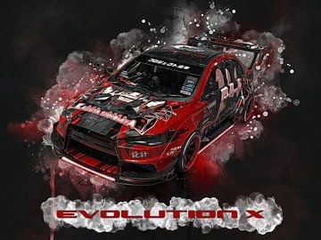 Mitsubishi Lancer Evolution X sur Pictura Designs