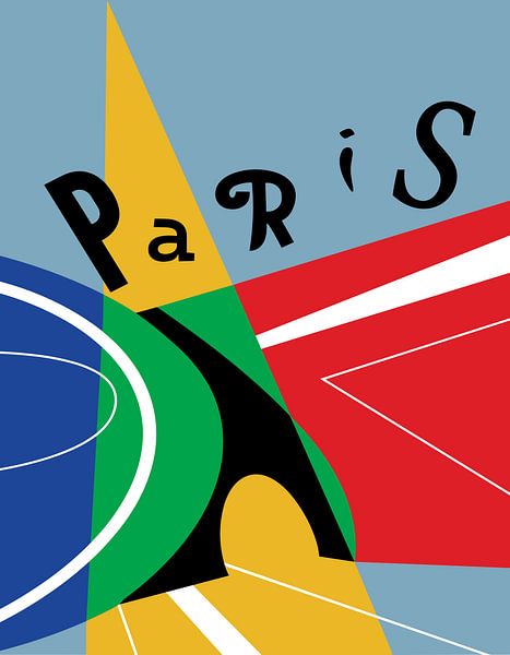 Parijs Olympische Kunst Sport van Art Kingdom
