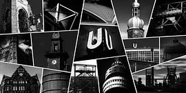 Collage Dortmund S/W von KuLeArt