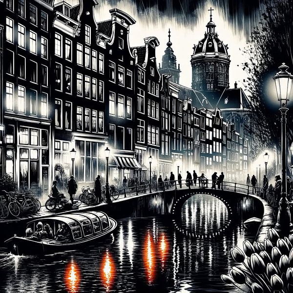 Amsterdam Künstlereindruck II von Art Studio RNLD