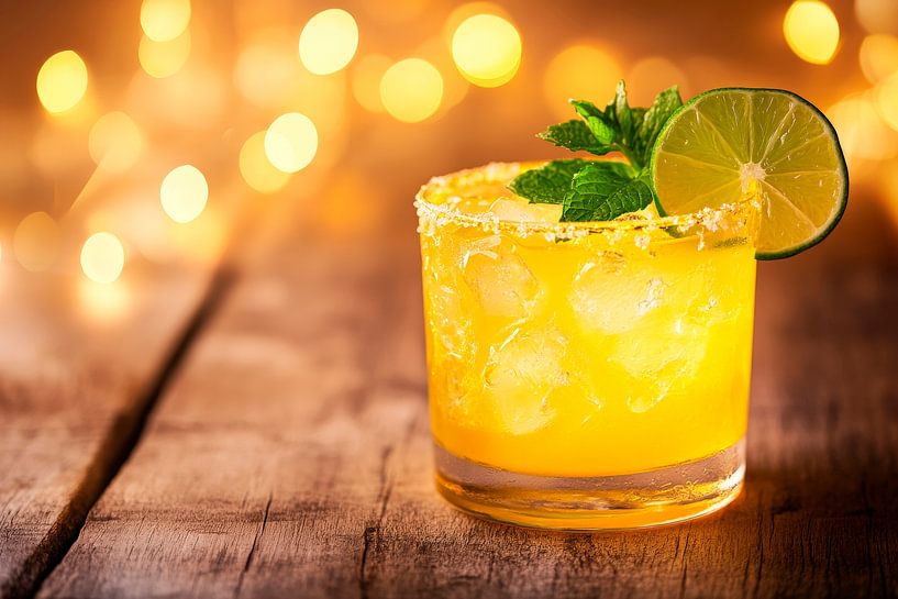 Refreshing cocktail with lime by Poster Art Shop