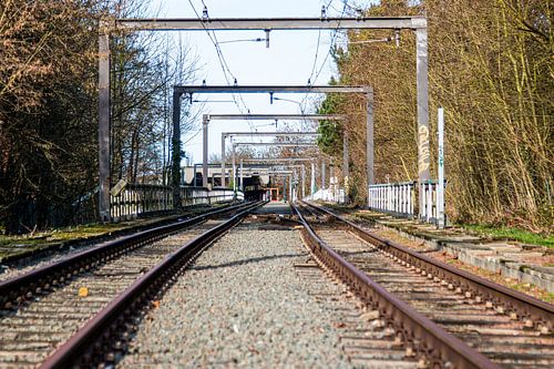 Abandoned tracks of the metro of Charleroi