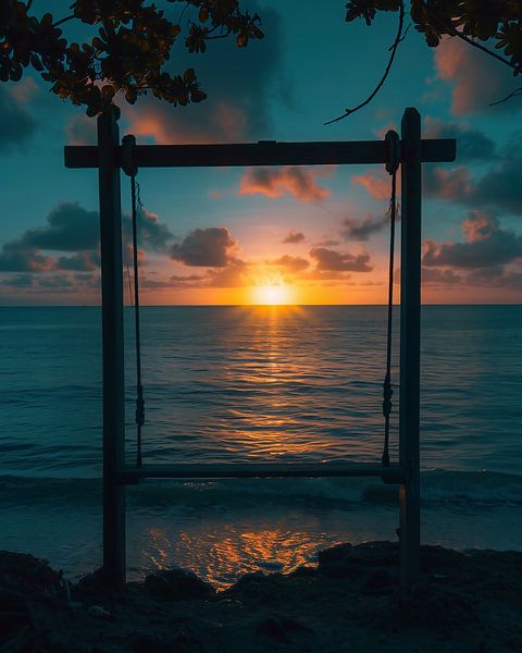 Ästhetik am Strand von fernlichtsicht
