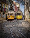 Tramway 28 in Alfama - Lisbon V by Teun Ruijters thumbnail