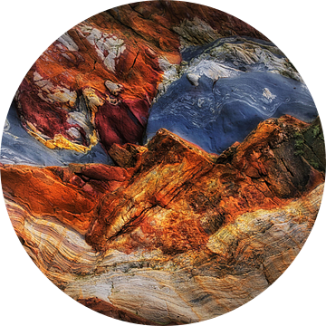 Abstracte rotsformatie  in Asturias .