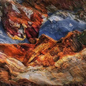 Abstract rock formation in Asturias . by Saskia Dingemans Awarded Photographer