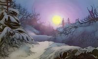 Op een wintermorgen van Harmanna Digital Art thumbnail