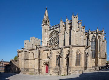 Basiliek  Saint Nazaire in oude stad Carcassonne in Frankrijk van Joost Adriaanse