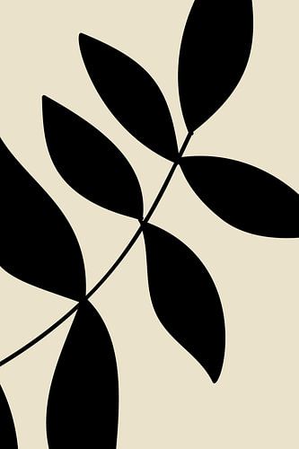 Basic Botanical Black Leaves nr. 5