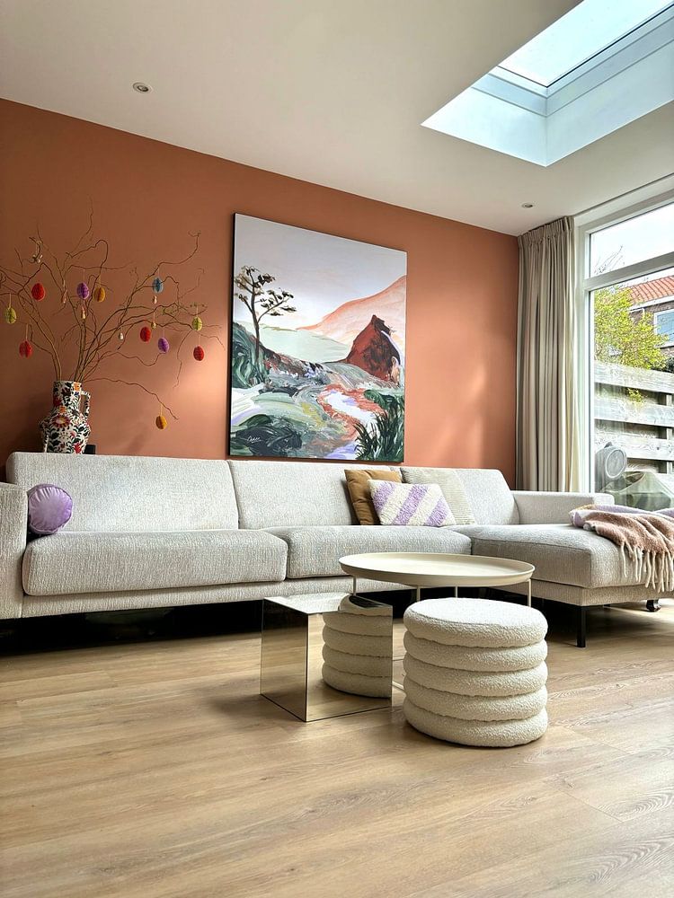 'Sunkissed Mountain' | Abstract Landscape  by Martine Klijn-Mathijsen 