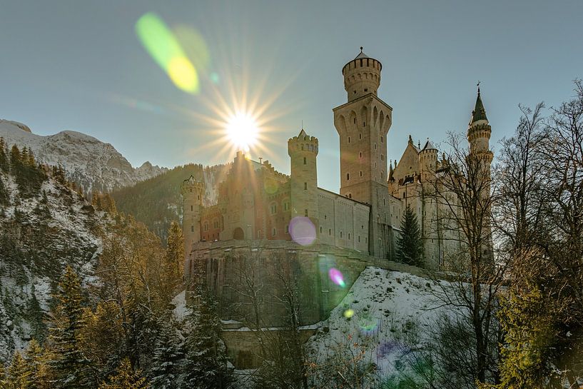 Admired the beautiful Schloss Neuschwanstein up close on a beautiful sunny winter day as well. by Jaap van den Berg