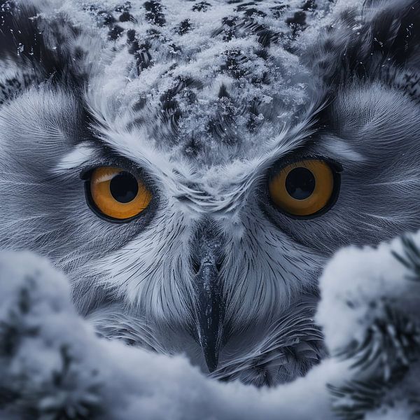 Sneeuw Uil van DNH Expressions