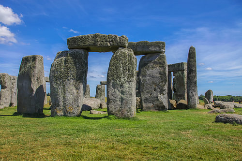 Der Steinkreis von Stonehenge  in der Grafschaft Wiltshire in England