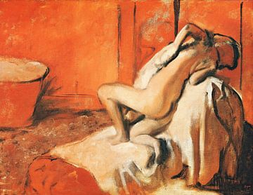 Edgar Degas,Na het bad Pastel