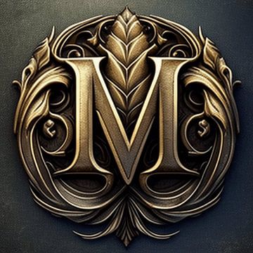 Middeleeuws monogram van Vythryd Arts