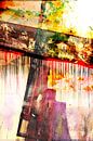 The Eternal Eye - abstract art, cross, rust by Nelson Guerreiro thumbnail