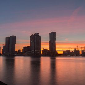 Rotterdam sunset sur Bas Ronteltap