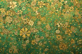 Blumenmeer aus Gold und Grün von Whale & Sons