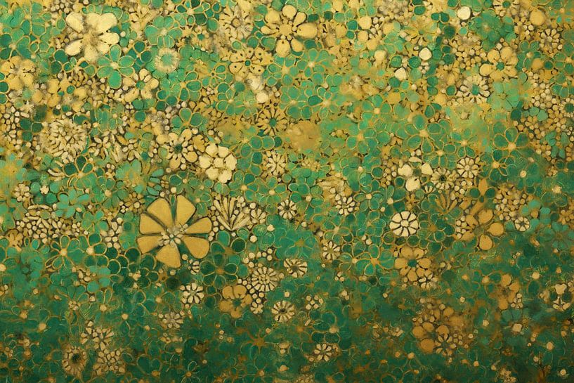 Sea of Flowers of Gold and Green by Whale & Sons