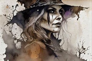 Sorcière d'Halloween