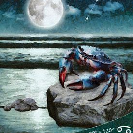 Star sign Cancer - In the sign of the moon by Emanuel Cuisinier
