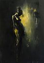 Women Painting Black by Eye catching paintings thumbnail