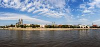Panorama skyline Magdeburg van Frank Herrmann thumbnail