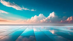 Nuages avec reflet sur Mustafa Kurnaz