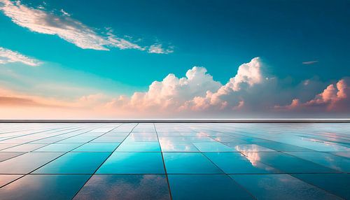 Nuages avec reflet